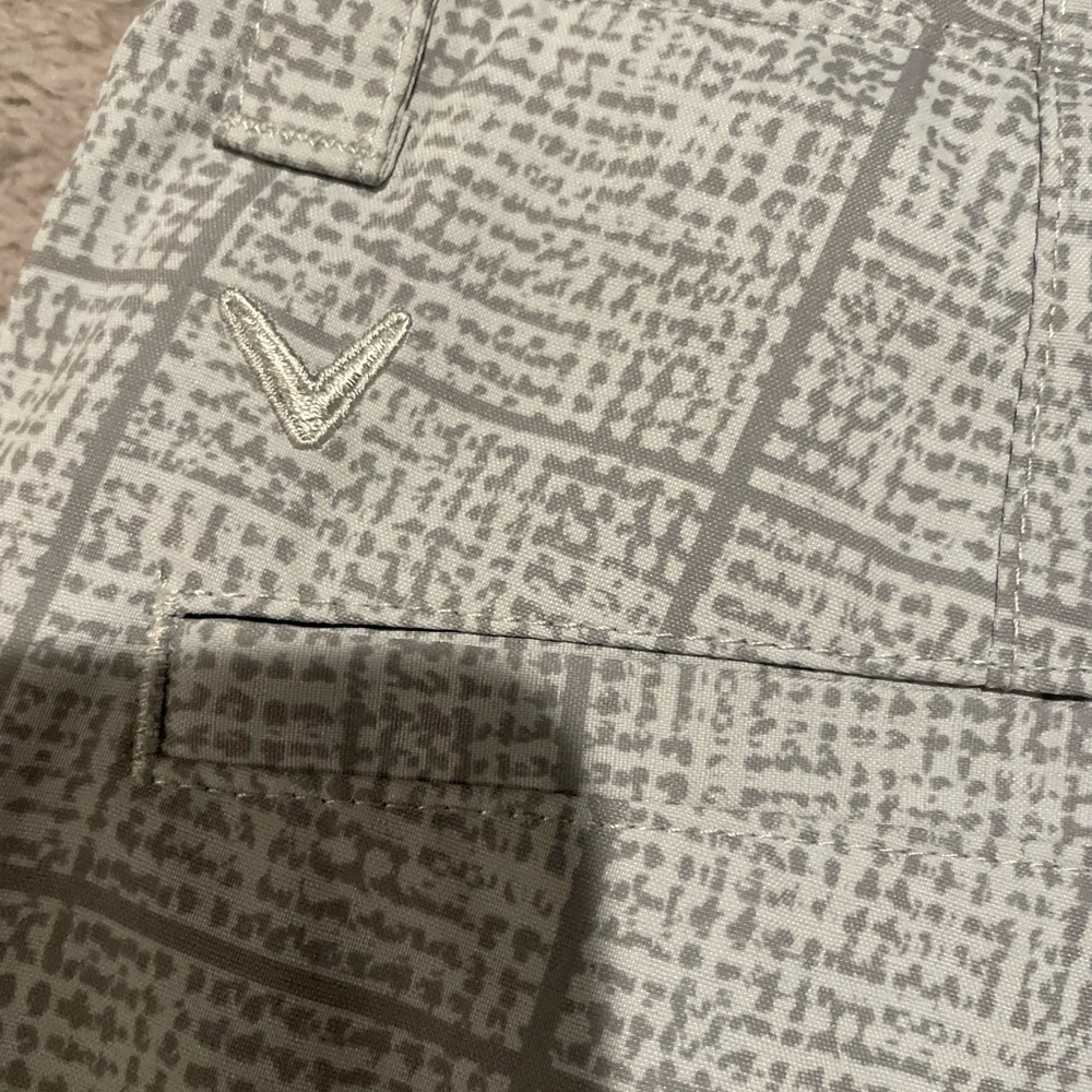 Callaway Plaid Graphic Golf Shorts Gray Size 34 - Picture 5 of 5